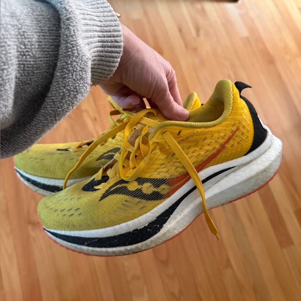 Saucony Women's Kinvara-Style Yellow Running Saucony Endorphin Pro 2 - Picture 4 of 9